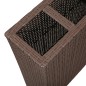vidaXL Jardinera alta con 4 macetas 2 uds ratán sintético marrón vidaXL Jardinera alta con 4 macetas 2 uds ratán sintético marrón