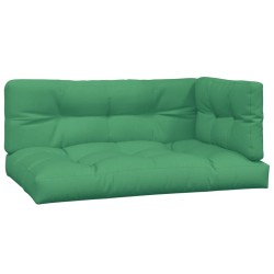 vidaXL Cojines para palets 3 unidades tela verde