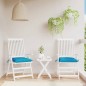 vidaXL Cojines de silla de jardín 2 uds tela Oxford azul 40x40x7 cm