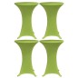 vidaXL Funda elástica para mesa 4 unidades 70 cm verde
