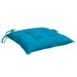 vidaXL Cojines de silla de jardín 2 uds tela Oxford azul 40x40x7 cm