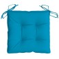 vidaXL Cojines de silla de jardín 2 uds tela Oxford azul 40x40x7 cm