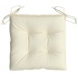 vidaXL Cojines de silla de jardín 2 uds tela Oxford crema 40x40x7 cm vidaXL Cojines de silla de jardín 2 uds tela Oxford crema 40x40x7 cm