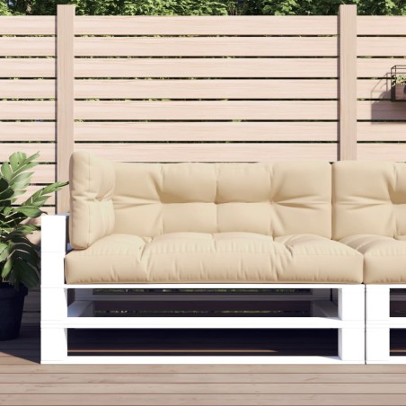 vidaXL Cojines para sofá de palets 3 unidades tela beige