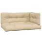 vidaXL Cojines para sofá de palets 3 unidades tela beige vidaXL Cojines para sofá de palets 3 unidades tela beige