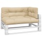 vidaXL Cojines para sofá de palets 3 unidades tela beige vidaXL Cojines para sofá de palets 3 unidades tela beige