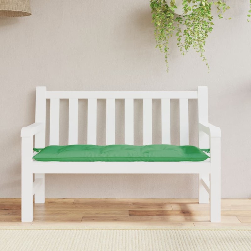 vidaXL Cojín de banco de jardín tela Oxford verde 120x50x7 cm vidaXL Cojín de banco de jardín tela Oxford verde 120x50x7 cm