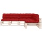 vidaXL Cojines para sofá de palés 7 unidades rojo vidaXL Cojines para sofá de palés 7 unidades rojo