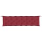 vidaXL Cojín de banco de jardín tela Oxford rojo tinto 200x50x7 cm vidaXL Cojín de banco de jardín tela Oxford rojo tinto 200x50x7 cm