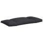 vidaXL Cojines para palets 3 piezas tela negro