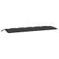 vidaXL Cojín de banco de jardín tela Oxford negro 180x50x7 cm vidaXL Cojín de banco de jardín tela Oxford negro 180x50x7 cm
