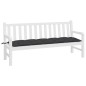 vidaXL Cojín de banco de jardín tela Oxford negro 180x50x7 cm vidaXL Cojín de banco de jardín tela Oxford negro 180x50x7 cm