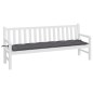 vidaXL Cojín de banco de jardín tela Oxford gris antracita 200x50x7 cm vidaXL Cojín de banco de jardín tela Oxford gris antracita 200x50x7 cm