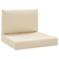 vidaXL Cojines para palets 2 unidades tela Oxford beige
