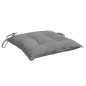 vidaXL Cojines de silla de jardín 4 uds tela gris 40x40x7 cm vidaXL Cojines de silla de jardín 4 uds tela gris 40x40x7 cm