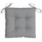 vidaXL Cojines de silla de jardín 4 uds tela gris 40x40x7 cm vidaXL Cojines de silla de jardín 4 uds tela gris 40x40x7 cm