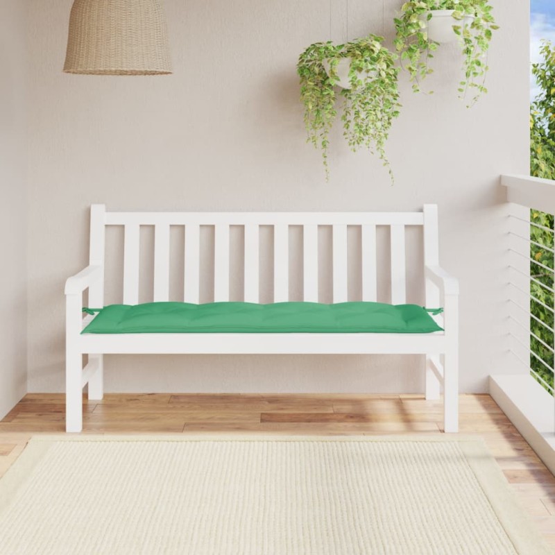 vidaXL Cojín de banco de jardín tela Oxford verde 150x50x7 cm vidaXL Cojín de banco de jardín tela Oxford verde 150x50x7 cm