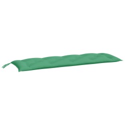 vidaXL Cojín de banco de jardín tela Oxford verde 150x50x7 cm