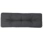 vidaXL Cojín para sofá de palets de tela gris antracita 120x40x12 cm vidaXL Cojín para sofá de palets de tela gris antracita 120x40x12 cm