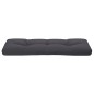 vidaXL Cojín para sofá de palets de tela gris antracita 120x40x12 cm vidaXL Cojín para sofá de palets de tela gris antracita 120x40x12 cm