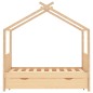 vidaXL Estructura de cama infantil con cajón madera de pino 80x160 cm vidaXL Estructura de cama infantil con cajón madera de pino 80x160 cm