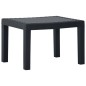 vidaXL Set de muebles de jardín 3 piezas con cojines plástico gris vidaXL Set de muebles de jardín 3 piezas con cojines plástico gris