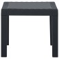 vidaXL Set de muebles de jardín 3 piezas con cojines plástico gris vidaXL Set de muebles de jardín 3 piezas con cojines plástico gris