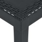vidaXL Set de muebles de jardín 3 piezas con cojines plástico gris vidaXL Set de muebles de jardín 3 piezas con cojines plástico gris