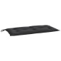 vidaXL Cojín de banco de jardín tela Oxford negro 110x50x7 cm vidaXL Cojín de banco de jardín tela Oxford negro 110x50x7 cm