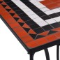 vidaXL Mesa y sillas bistró 3 pzas mosaico cerámica terracota y blanco