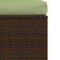 vidaXL Set muebles de jardín 4 piezas y cojines ratán sintético marrón vidaXL Set muebles de jardín 4 piezas y cojines ratán sintético marrón