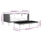vidaXL Muebles jardín 3 pzas ratán sintético semicircular gris oscuro vidaXL Muebles jardín 3 pzas ratán sintético semicircular gris oscuro