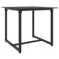 vidaXL Muebles de jardín con cojines 3 piezas ratán sintético negro vidaXL Muebles de jardín con cojines 3 piezas ratán sintético negro