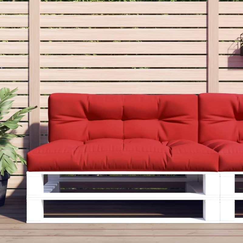 vidaXL Cojines para palets 2 unidades tela rojo vidaXL Cojines para palets 2 unidades tela rojo