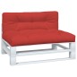 vidaXL Cojines para palets 2 unidades tela rojo vidaXL Cojines para palets 2 unidades tela rojo