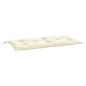 vidaXL Cojín de banco de jardín tela Oxford blanco crema 110x50x7 cm vidaXL Cojín de banco de jardín tela Oxford blanco crema 110x50x7 cm