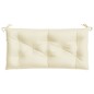 vidaXL Cojín de banco de jardín tela Oxford blanco crema 110x50x7 cm vidaXL Cojín de banco de jardín tela Oxford blanco crema 110x50x7 cm