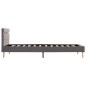 vidaXL Estructura de cama con LED tela gris claro 100x200 cm