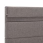 vidaXL Estructura de cama con LED tela gris claro 100x200 cm