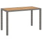 vidaXL Set comedor jardín 6 pzas ratán sintético y madera acacia gris vidaXL Set comedor jardín 6 pzas ratán sintético y madera acacia gris