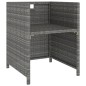 vidaXL Set comedor jardín 6 pzas ratán sintético y madera acacia gris vidaXL Set comedor jardín 6 pzas ratán sintético y madera acacia gris