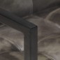 vidaXL Sillas voladizas comedor 2 uds cuero auténtico gris envejecido