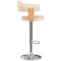 vidaXL Taburetes de cocina 2 uds cuero sintético madera curvada crema vidaXL Taburetes de cocina 2 uds cuero sintético madera curvada crema