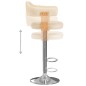 vidaXL Taburetes de cocina 2 uds cuero sintético madera curvada crema vidaXL Taburetes de cocina 2 uds cuero sintético madera curvada crema