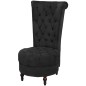 vidaXL Sillón de respaldo alto de tela negro