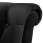 vidaXL Sillón de respaldo alto de tela negro