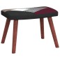 vidaXL Mecedora con taburete tela patchwork vidaXL Mecedora con taburete tela patchwork