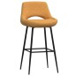 vidaXL Taburetes de cocina 2 unidades terciopelo marrón vidaXL Taburetes de cocina 2 unidades terciopelo marrón