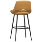 vidaXL Taburetes de cocina 2 unidades terciopelo marrón vidaXL Taburetes de cocina 2 unidades terciopelo marrón