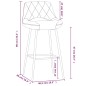 vidaXL Taburetes de cocina 2 unidades terciopelo marrón vidaXL Taburetes de cocina 2 unidades terciopelo marrón